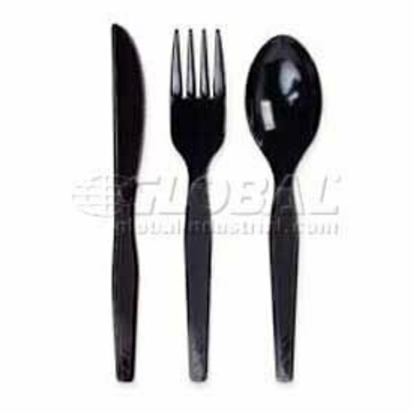 Dixie Food Service Dixie® DXEFM517, Forks, Plastic, Black, 1000/Carton DXEFM517